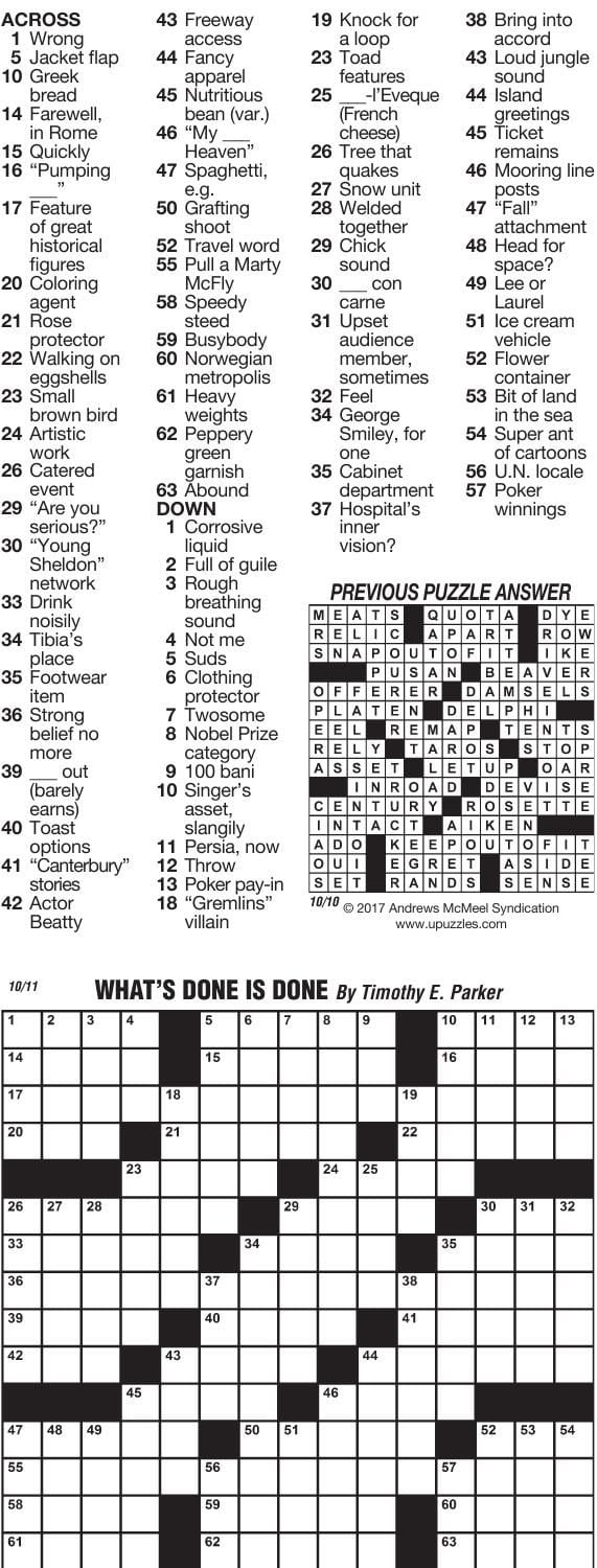 Universal Crossword Puzzle Corrected