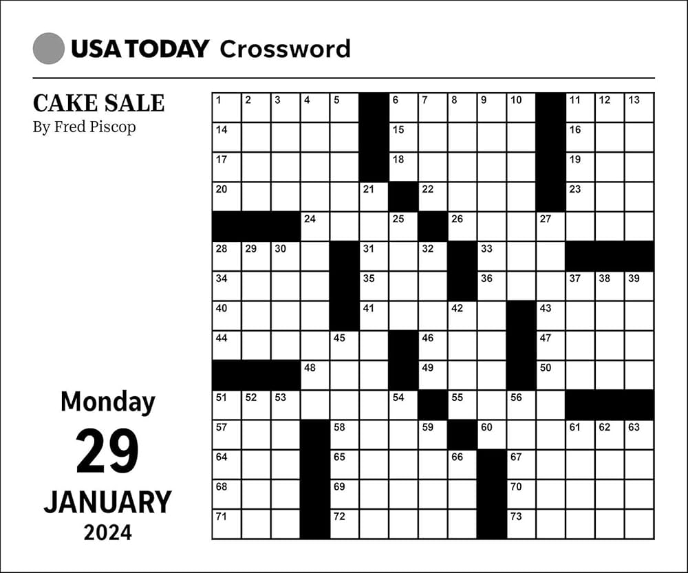 USA TODAY Crossword 2024 Day to Day Calendar USA TODAY 9781524884109 Amazon Books Worksheets Library