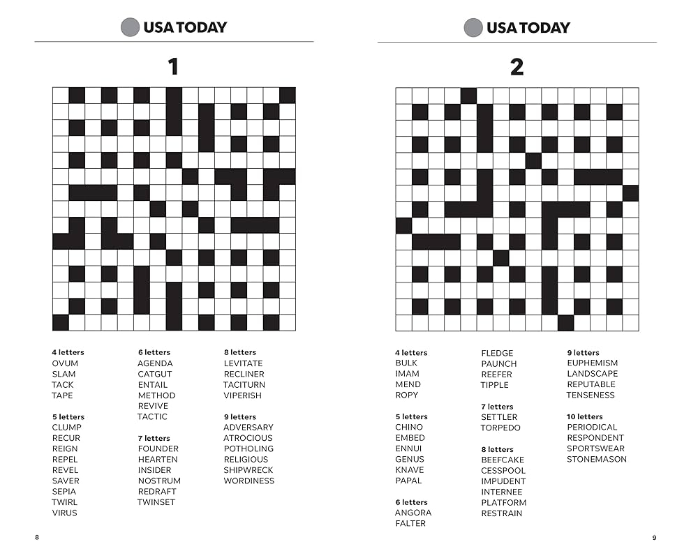 printable usa today crossword