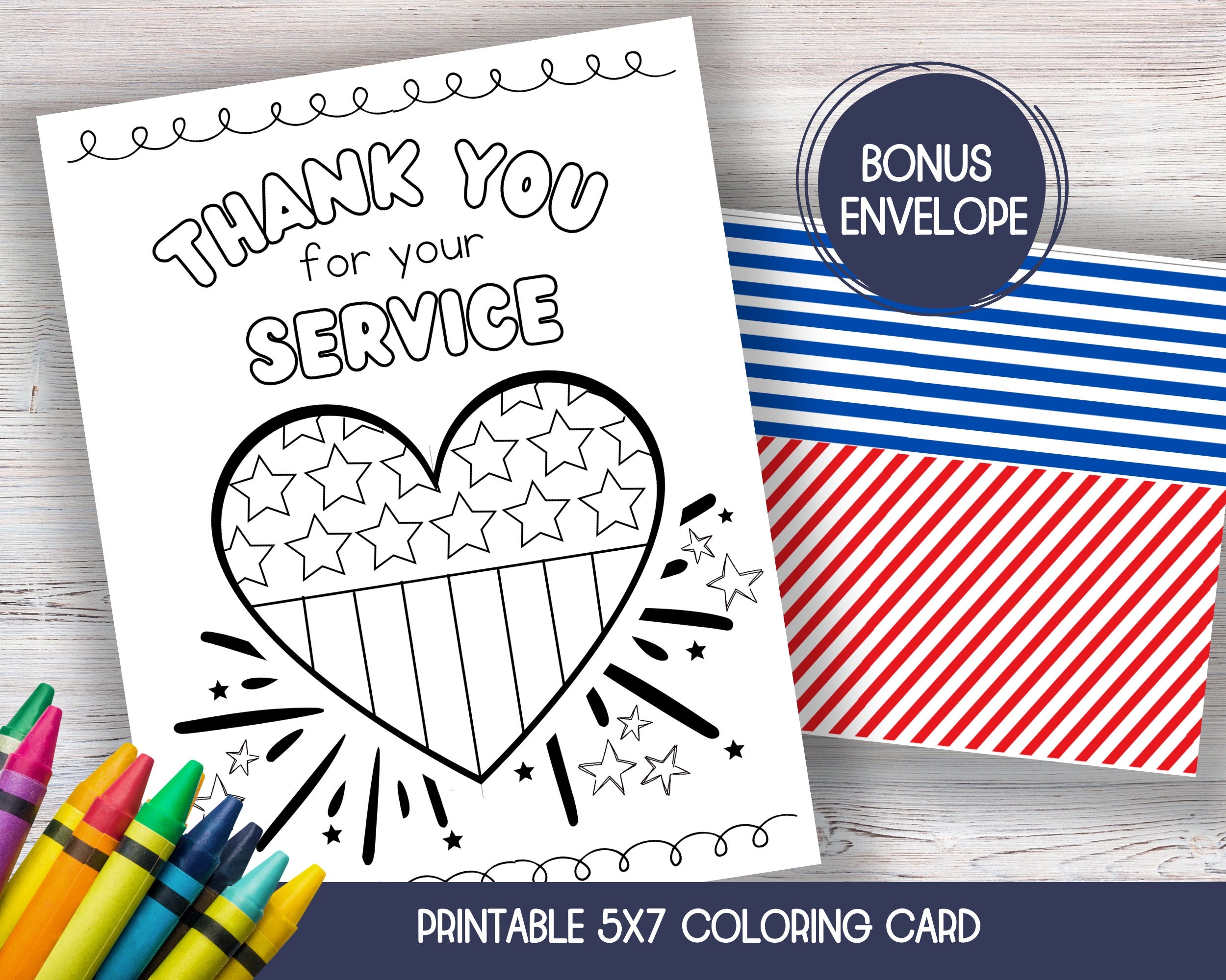 Veterans Day Thank You Card Veterans Day Craft Veterans Day Card Printable Thank You For Your Service Memorial Day Card Military Card Etsy