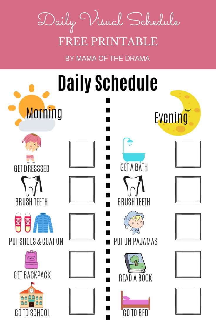 Visual Schedules What Are They Why Do We Use Them And How Do They Work All This And A FREE Printable Daily Visual Schedule Is Yours 