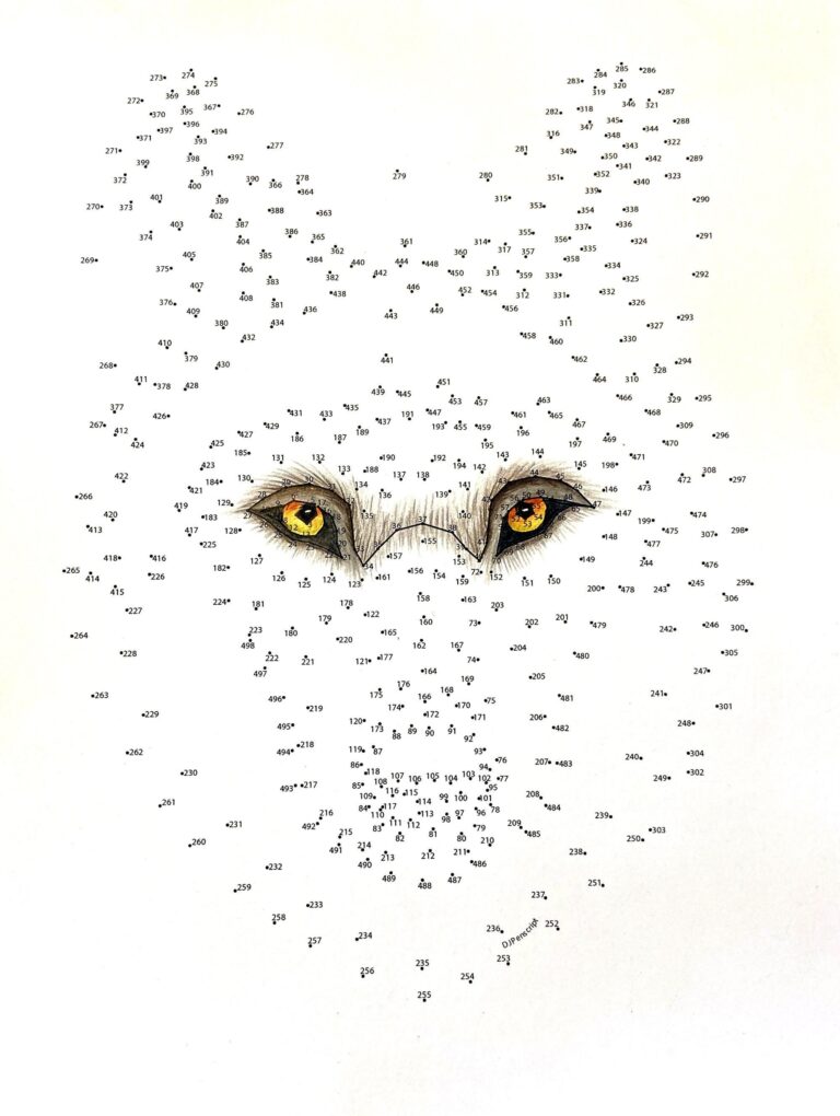 Wolf Extreme Dot To Dot PDF Activity And Coloring Page Etsy