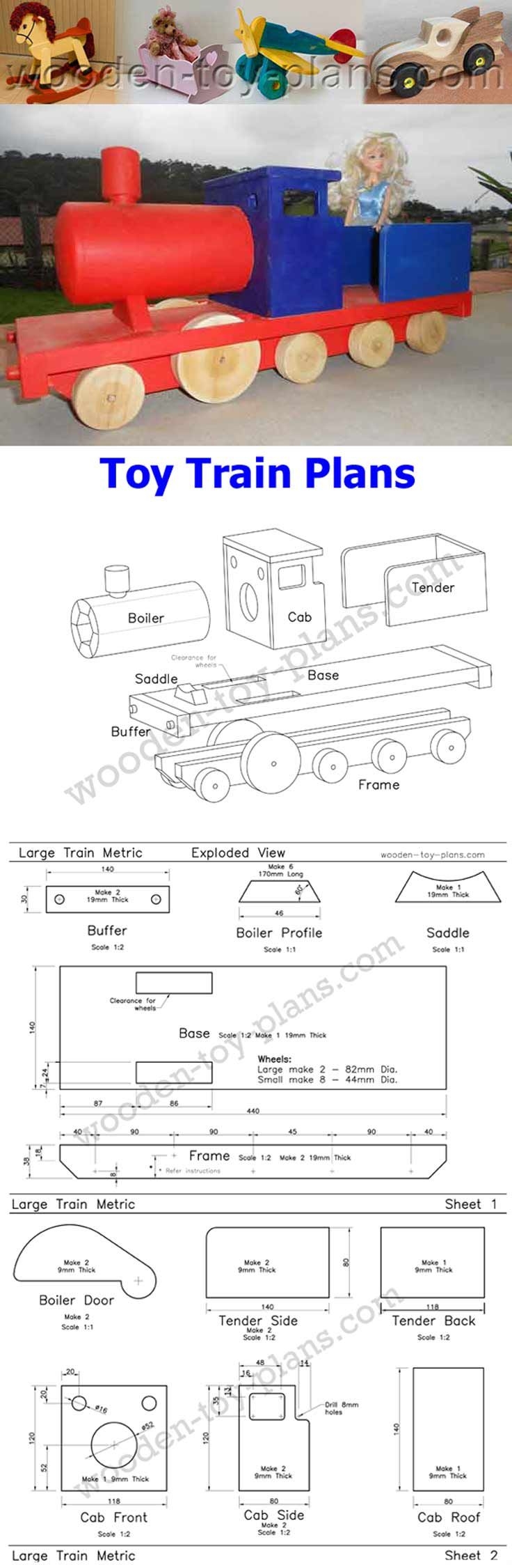 Wooden Toy Train Plans Download Print Ready PDF Wooden Toy Train Plans Download Print Ready PDF