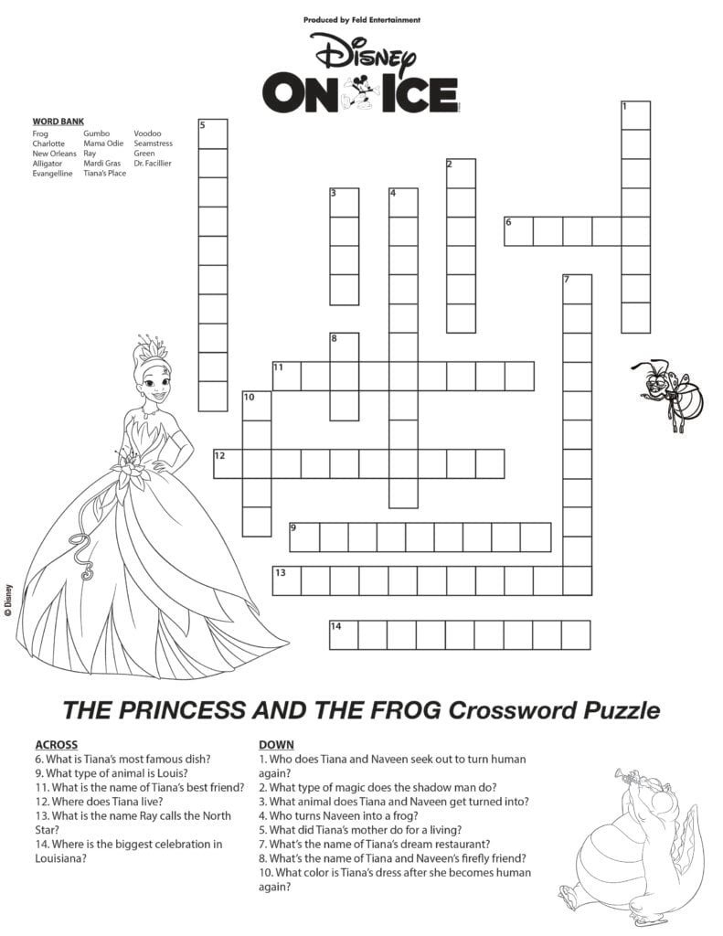 disney crossword printable