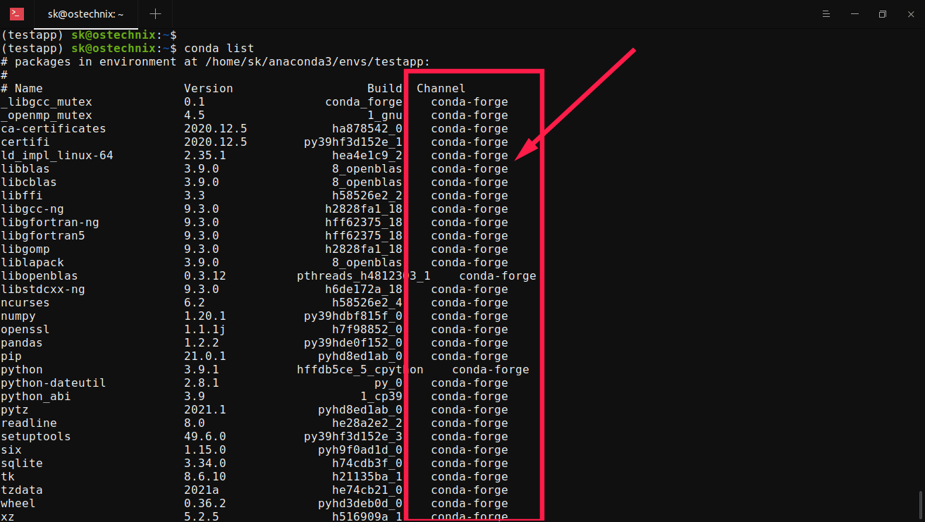 Enable Conda forge Channel For Conda Package Manager OSTechNix