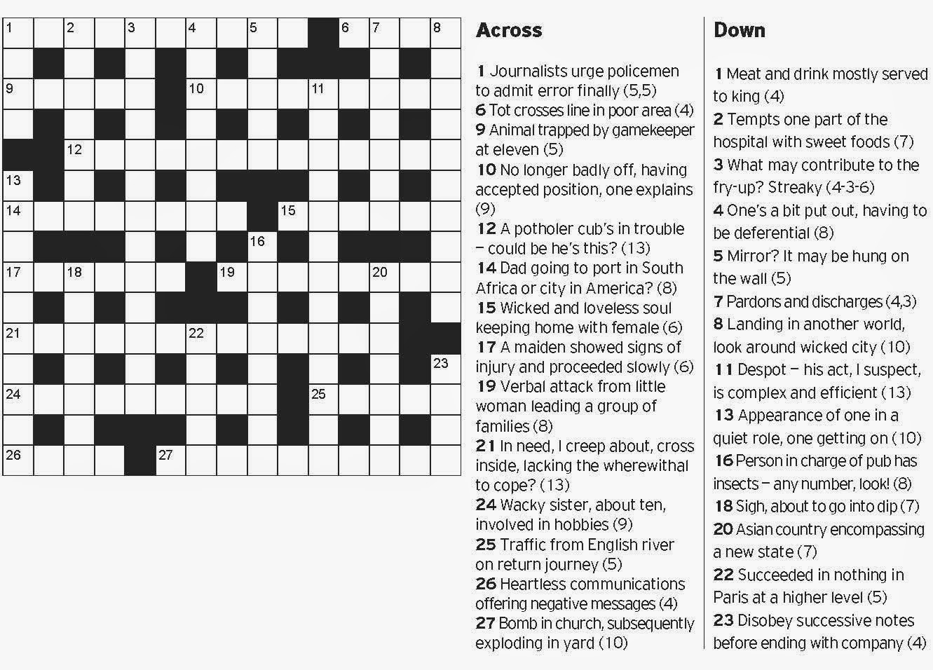 sunday telegraph crossword sunday telegraph crossword