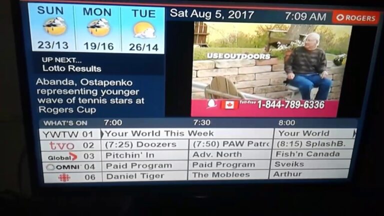 Rogers TV Listings Channel Channel 5 YouTube