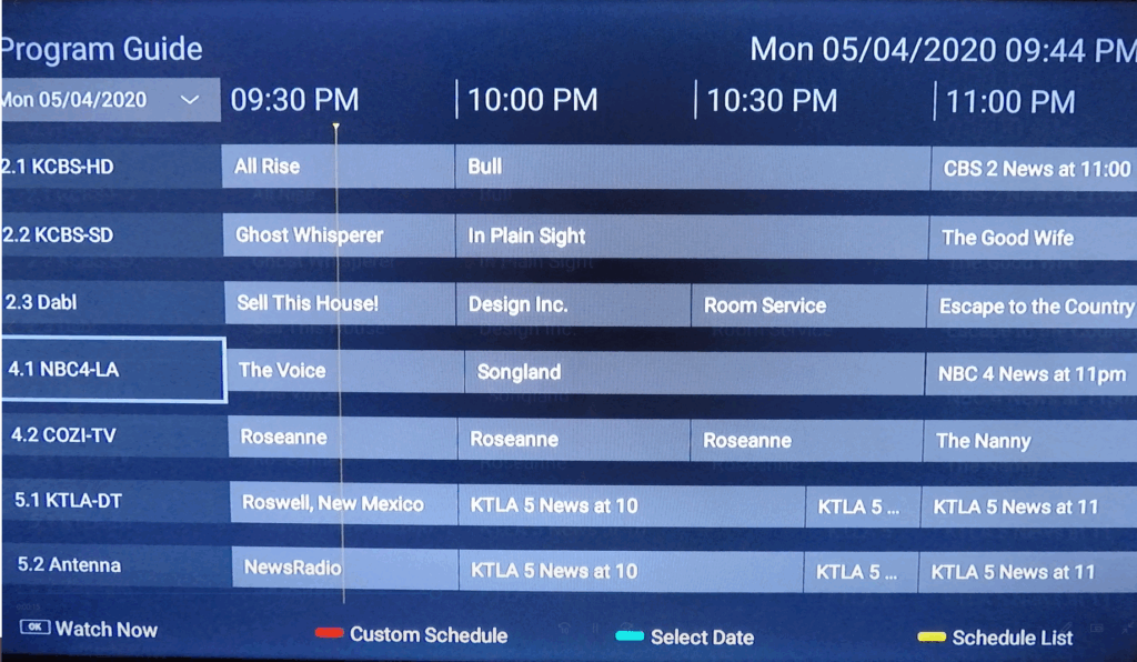 Channel List