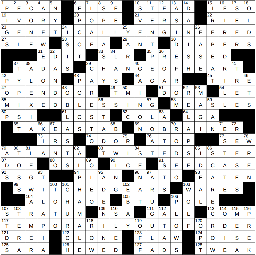 0601 25 NY Times Crossword 1 Jun 25 Sunday NYXCrossword