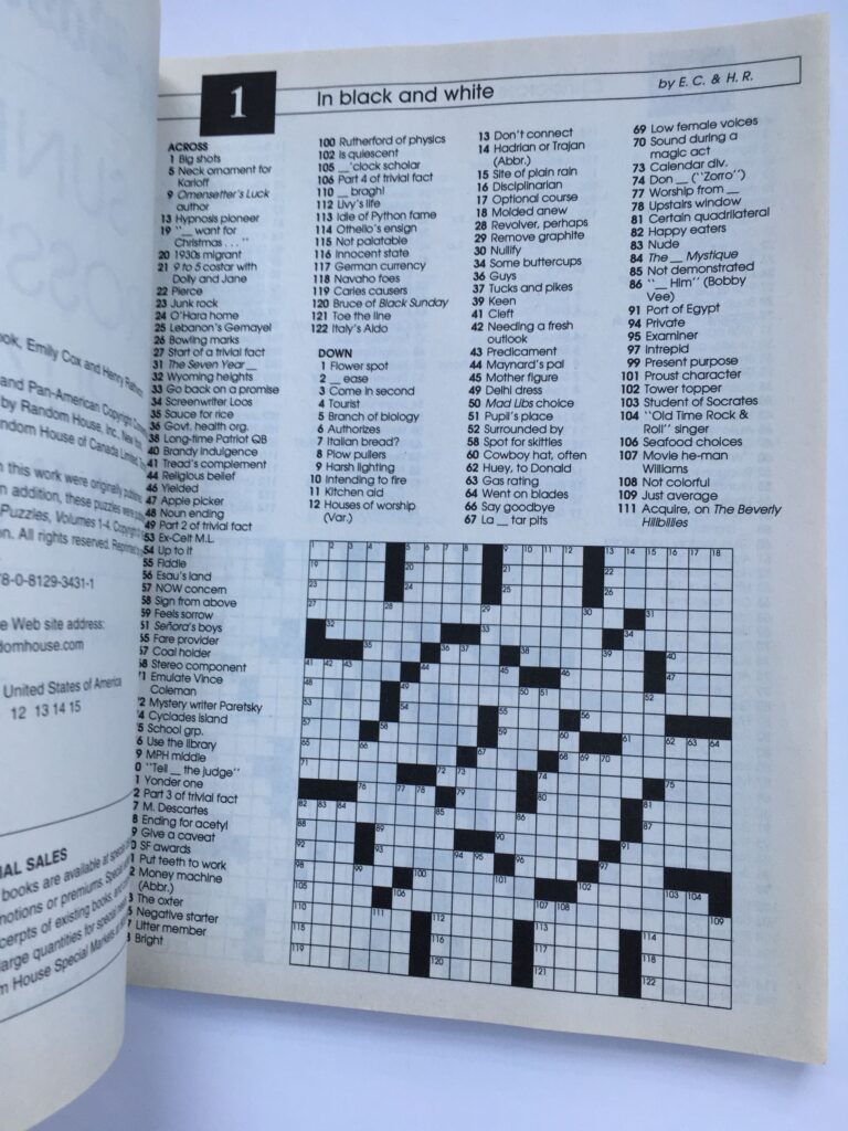 Boston Globe Sunday Crossword Omnibus Volume 1 Boston Globe By Henry Hook Emily Cox Henry Rathvon Paperback December 11 2001 Random House Puzzles Games 9780812934311 Biblio