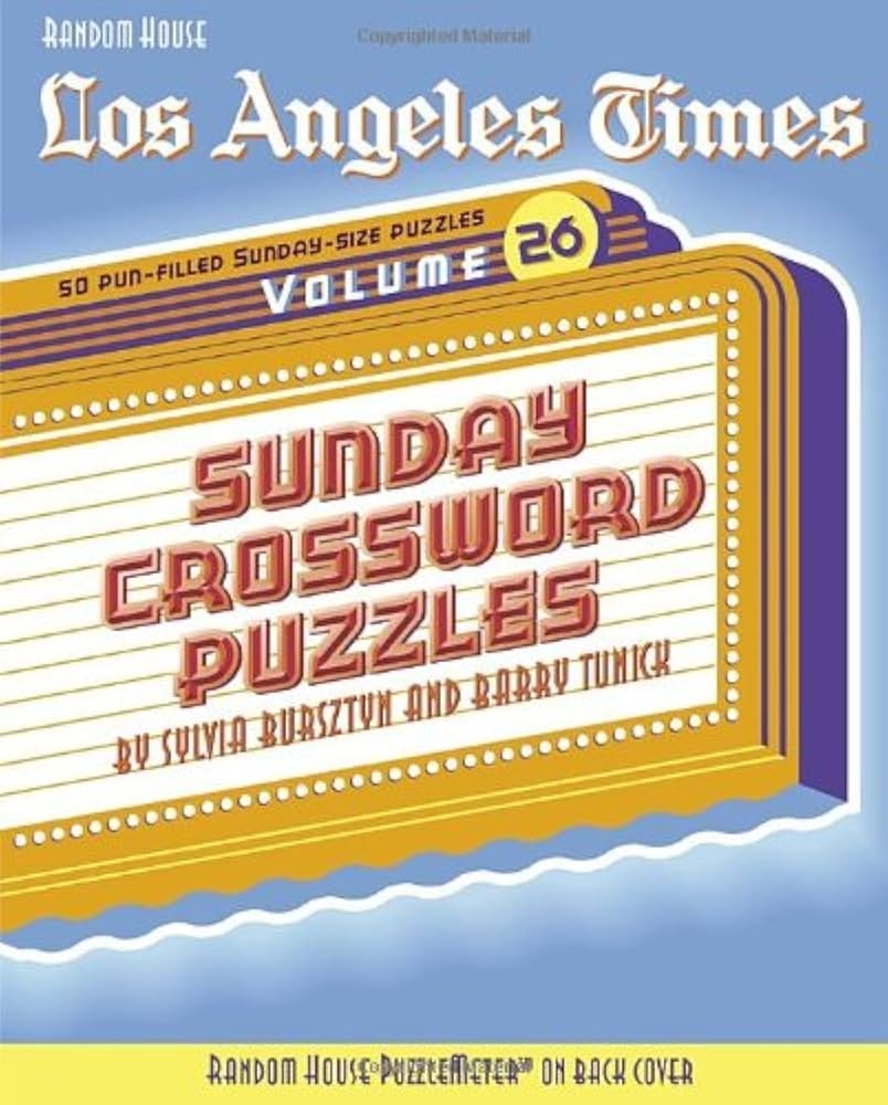 los angeles times sunday crossword answers