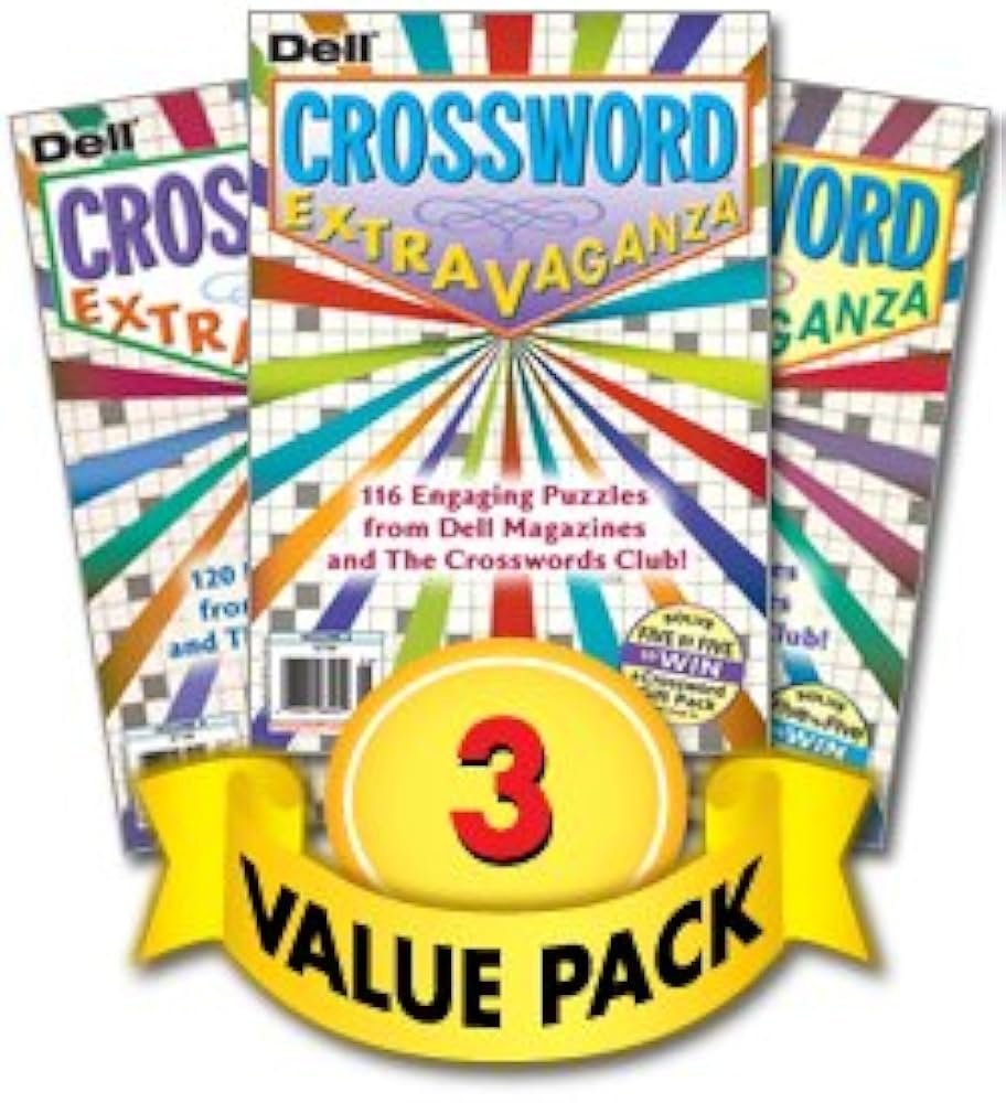 Crossword Extravaganza Puzzles For All Ages 3 Pack Penny Press Dell Magazines Amazon Books