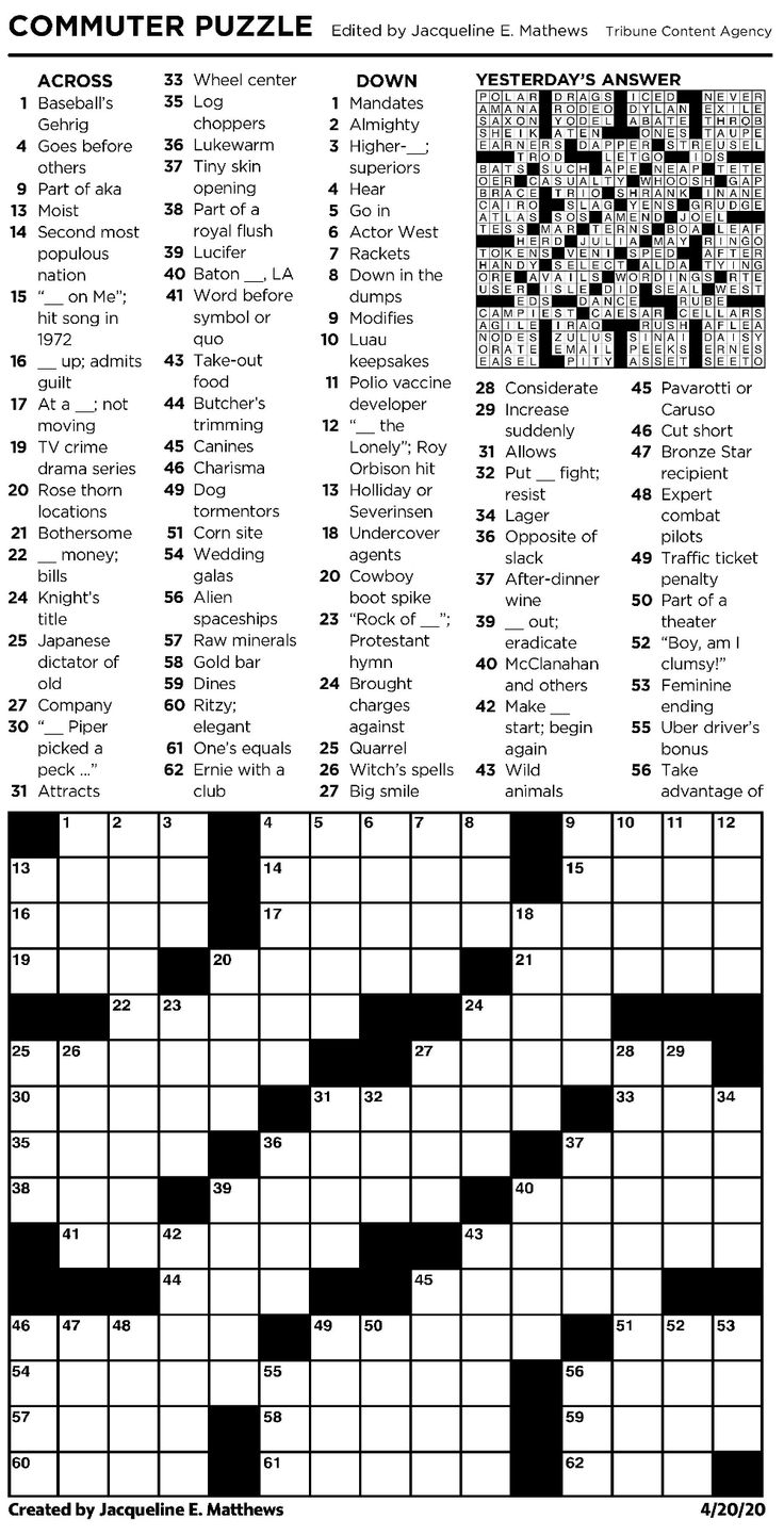 newsday crossword sunday answers today