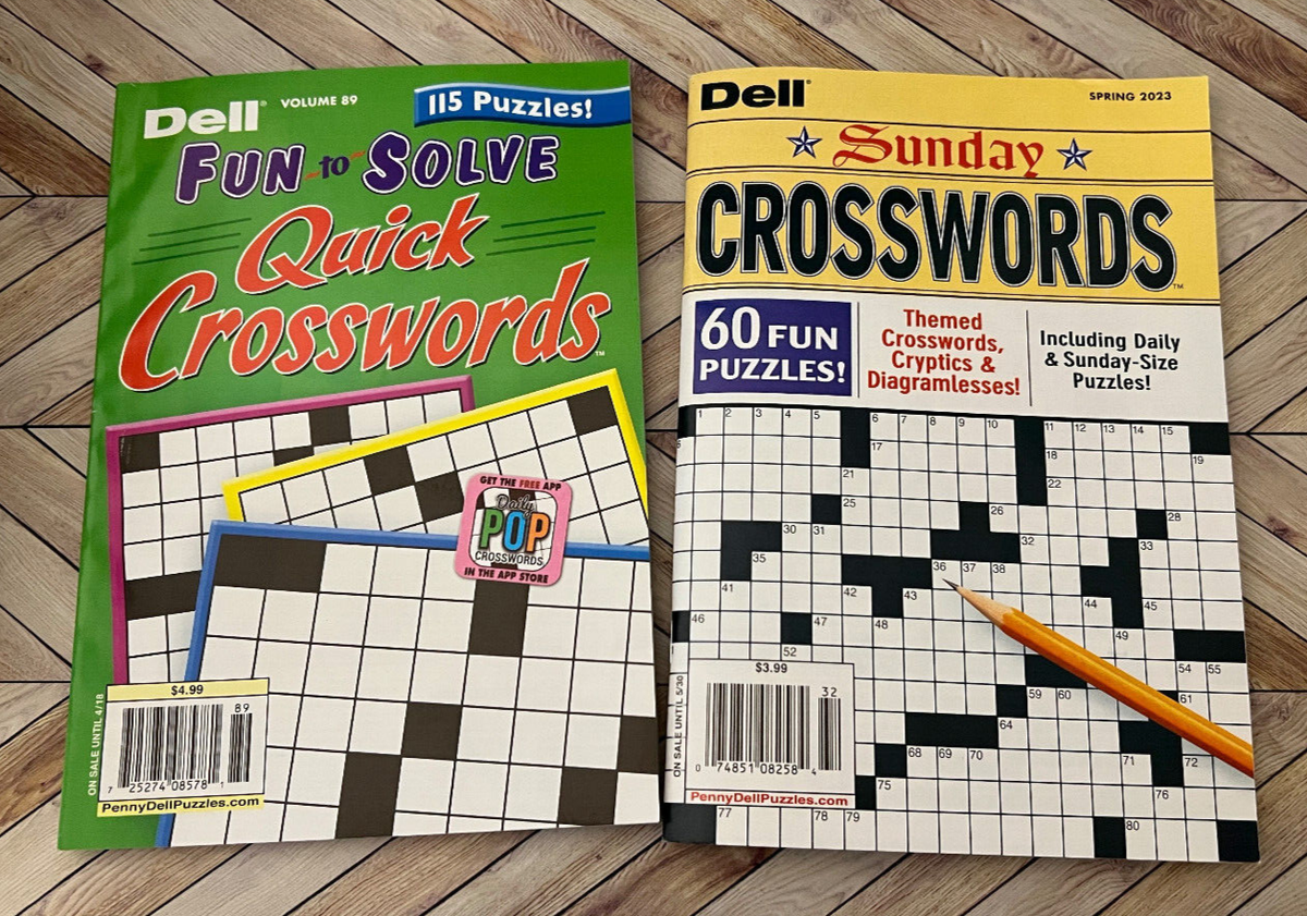 DELL Fun To Solve Vol 87 DELL SUNDAY Spring 2023 CROSSWORDS Puzzle Books EBay