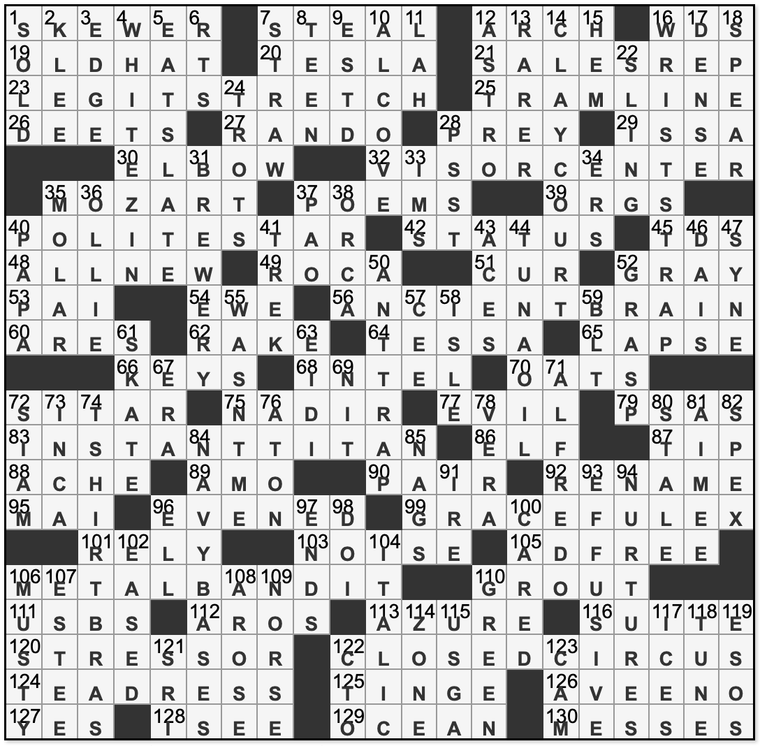 la times sunday crossword answers