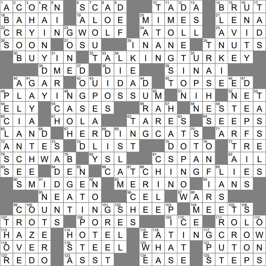 LA Times Crossword 17 Dec 23 Sunday LAXCrossword