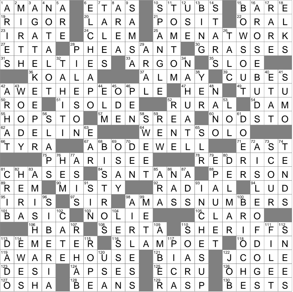 LA Times Crossword 28 Jan 24 Sunday LAXCrossword LA Times Crossword 28 Jan 24 Sunday LAXCrossword