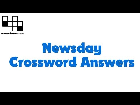 Newsday Crossword Answers YouTube Newsday Crossword Answers YouTube