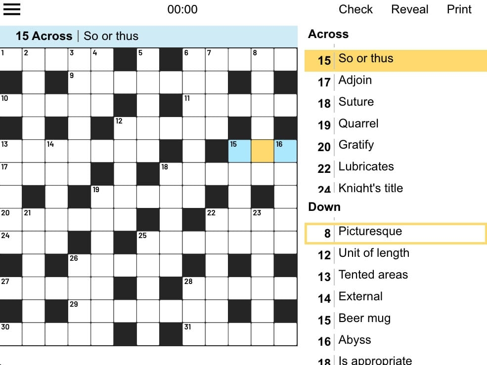 Play Penny Dell Sunday Crossword USA TODAY