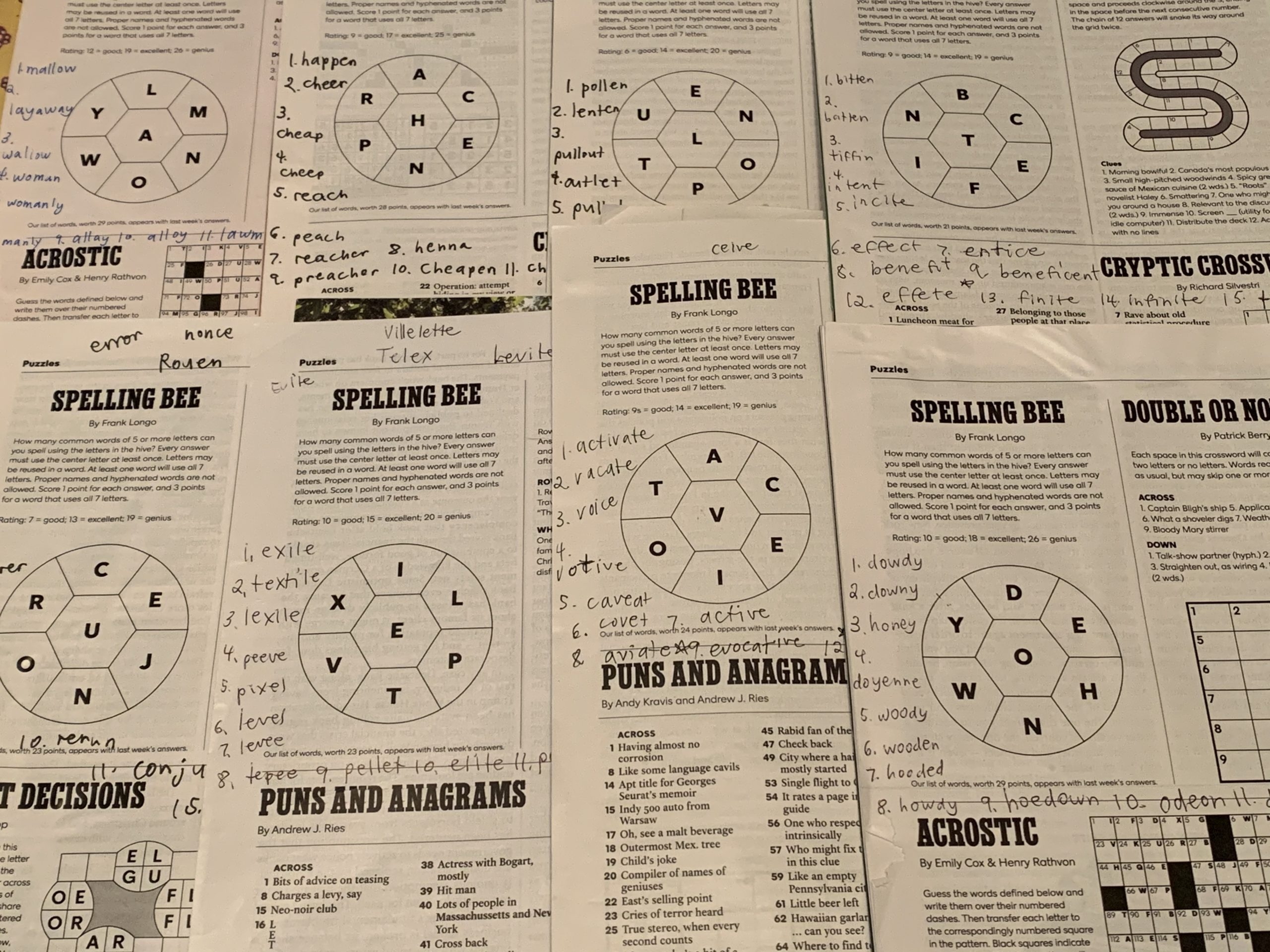 frank longo sunday crossword puzzles