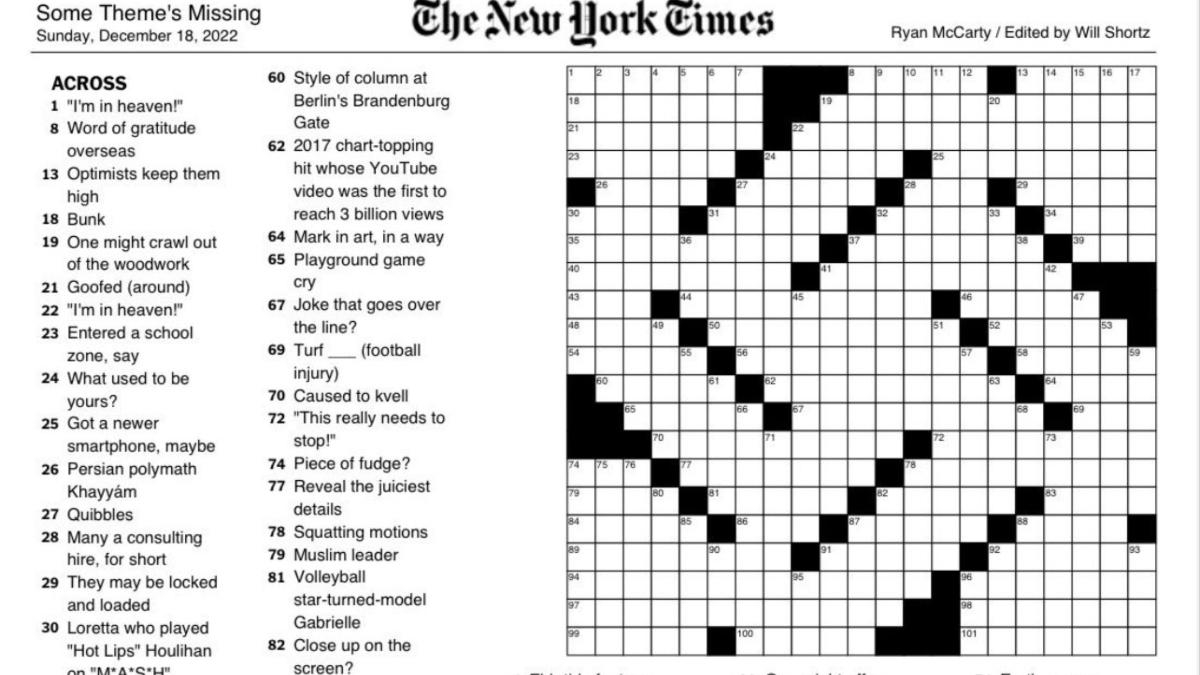 free ny times sunday crossword free ny times sunday crossword