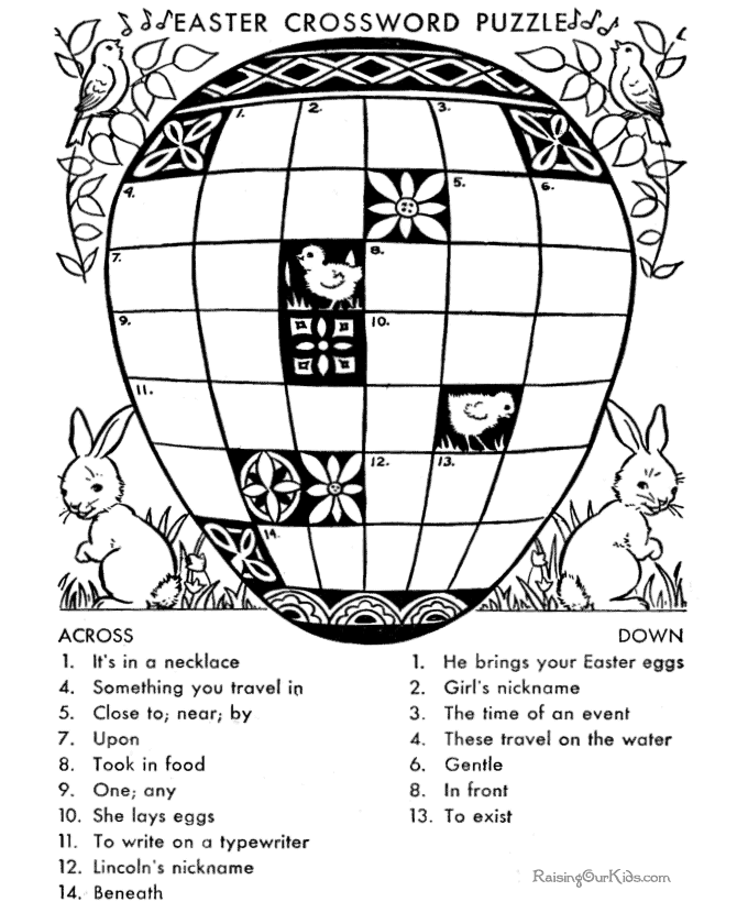Printed Sunday crossword page on a desk