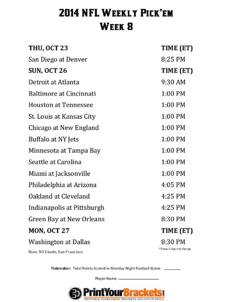 How To Use The Printable NFL Divisions Chart For Coloring