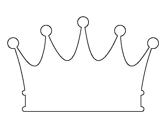 Colorful crown template being printed at home.