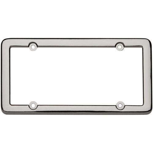 Close-up of bold borders around license plate spaces