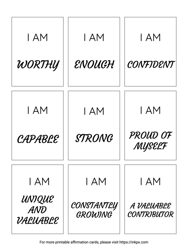 Teacher uses colorful printable affirmation cards with students