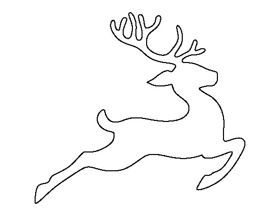 Teacher guides student tracing reindeer stencil