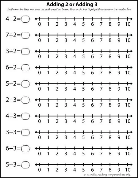 Colorful printable number line spread on desk