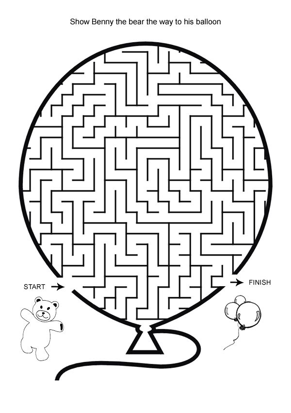 Child solving hardest maze printable with pencil
