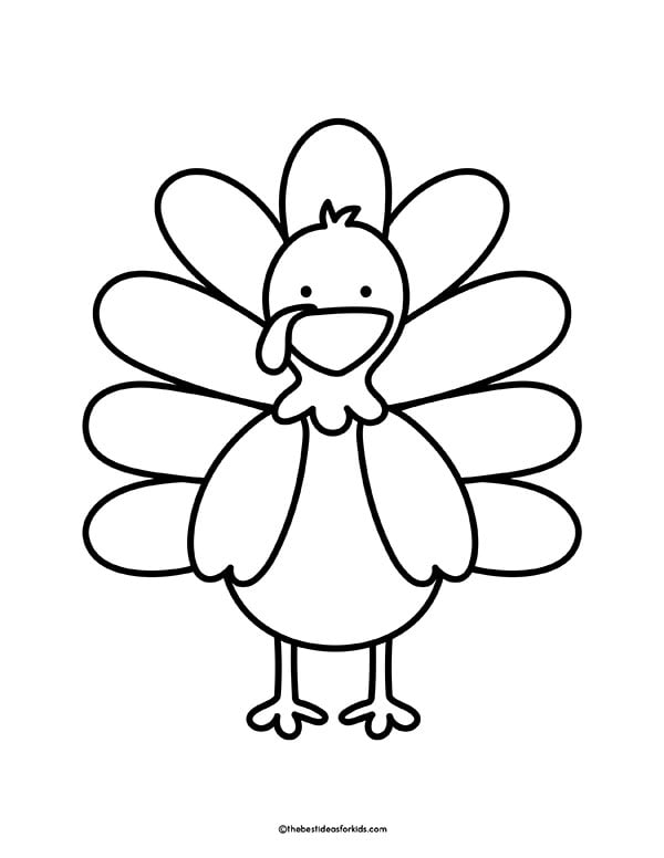 Print-ready turkey disguise template laid flat