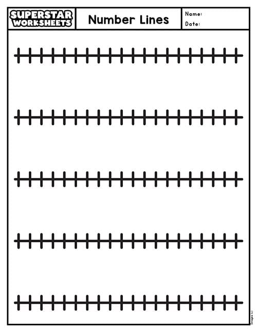 Teacher guiding students using a number line chart