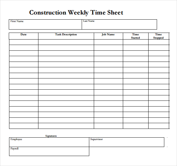 Small business owner tracks tasks on weekly time sheet