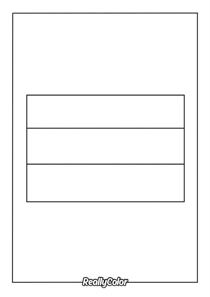 Parent asking questions as child colors flag page