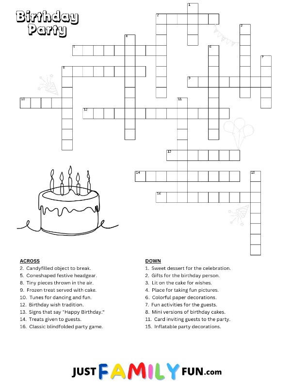 Student completes a simple crossword puzzle at desk