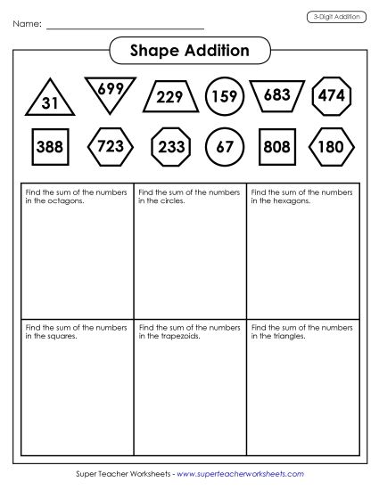 Student arranging base-ten blocks for addition
