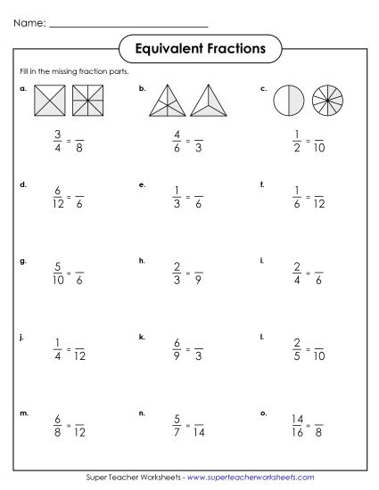 Colorful printable activity showing parallel fraction lines