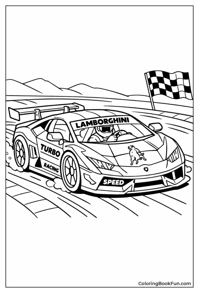 Student researching car facts using the coloring page