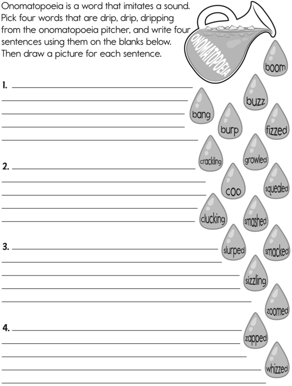 Teacher reviewing a printed activity with students