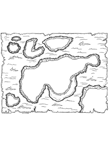 Child sketches a character along the blank page