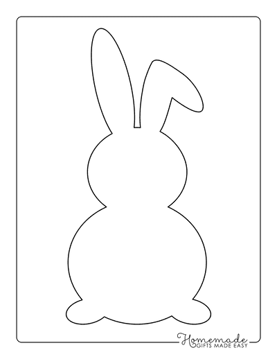 Assorted bunny cutouts printable laid out for activity planning