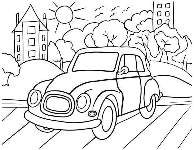 Children compare color choices near a blank coloring page