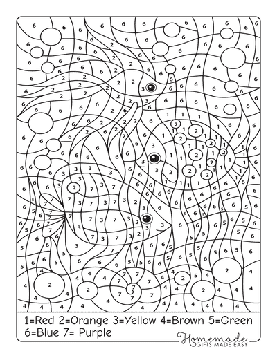 Completed difficult color by number page ready for framing