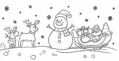 Teacher collecting printable xmas scenes for classroom display