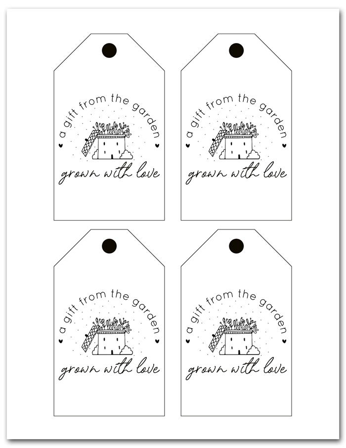 Close-up of colorful printable tags layout on desk
