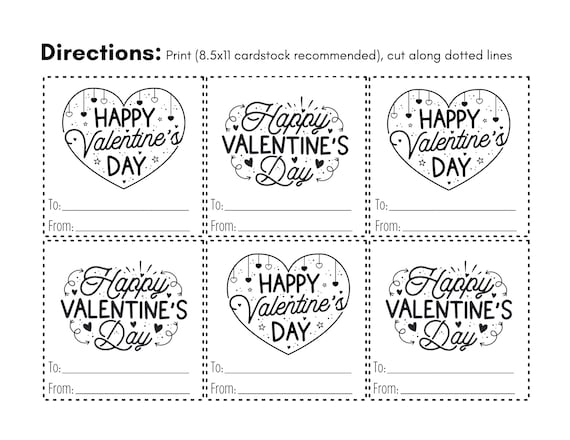 Children designing and coloring valentines cards together