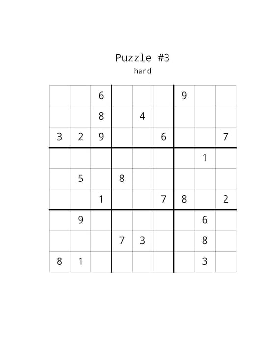 Student solving a large free printable suduko grid